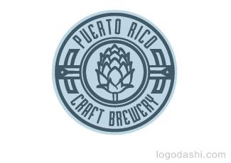 波多黎各工艺啤酒厂标志logo设计，品牌vi设计