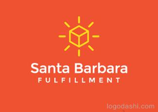 SantaBarbara运输标志logo设计，品牌vi设计