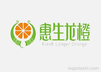 惠生龙橙橙子商标标志logo设计，品牌vi设计