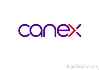 Canex字体标志logo设计，品牌vi设计