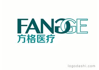 方格医疗logo标志logo设计，品牌vi设计