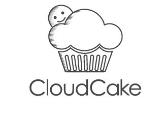 CloudCake标志logo设计，品牌vi设计