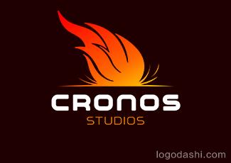 CRONOS工作室标志logo设计，品牌vi设计