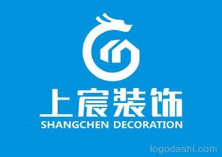 上宸装饰商标标志logo设计，品牌vi设计