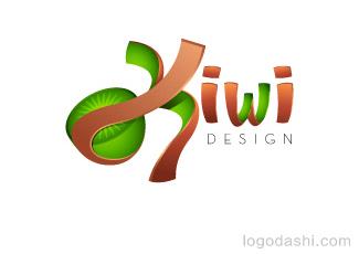 猕猴桃工作室标志logo设计，品牌vi设计