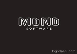 MONO软件标志logo设计，品牌vi设计