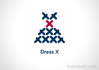 连衣裙标志logo设计，品牌vi设计