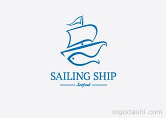 帆船logo标志logo设计，品牌vi设计