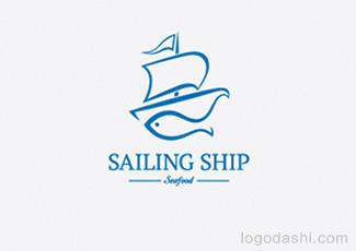 帆船logo标志logo设计，品牌vi设计