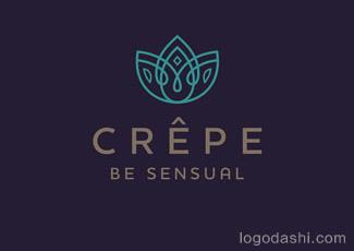 CREPE时尚女装店标志logo设计，品牌vi设计