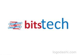 bitstech标志logo设计，品牌vi设计