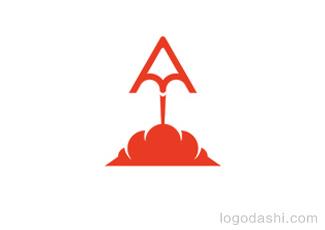 AM火箭图标标志logo设计，品牌vi设计