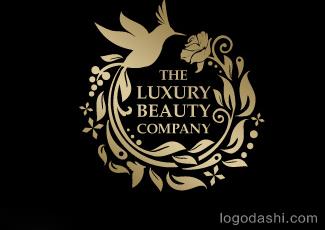 豪华美容标志logo设计，品牌vi设计