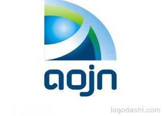 aojn奥佳能环保标志标志logo设计，品牌vi设计