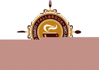 FALLBROOK咖啡馆标志logo设计，品牌vi设计