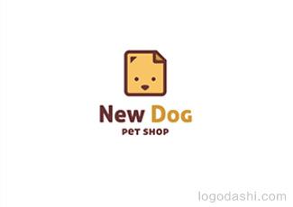 小狗logo标志logo设计，品牌vi设计