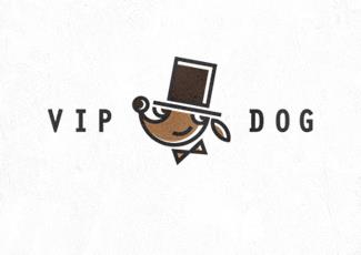 狗元素logo欣赏标志logo设计，品牌vi设计