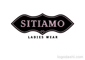 SITIAMO品牌女装标志logo设计，品牌vi设计