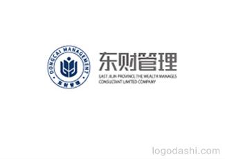 东财管理标志logo设计，品牌vi设计